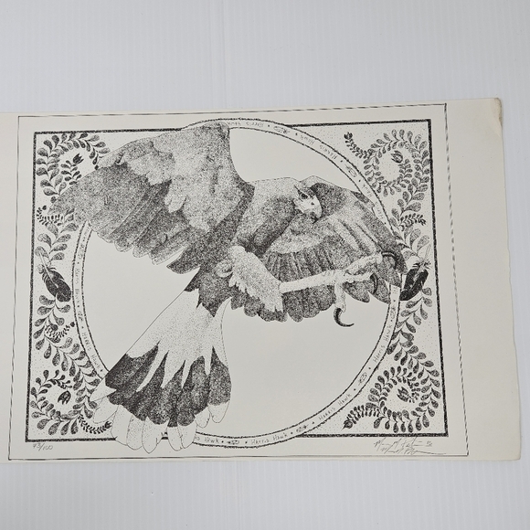 Harris Hawk Bird Art Prints Numbered & Artist Signed Wildlife Set Of 3 - Picture 3 of 16